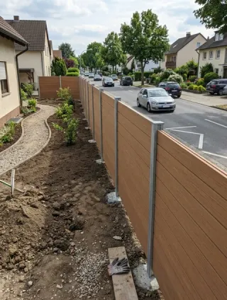 Lärmschutzzaun in Aachen - fachgerechte Ausführung vor Ort